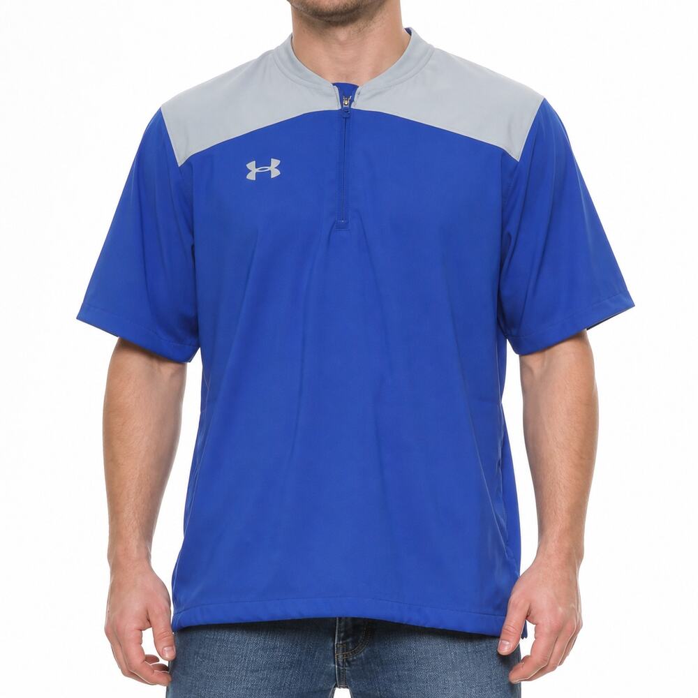 Under Armour Pullover Mens Medium Quarter Zip Windshirt Short Sleeve 1287619
